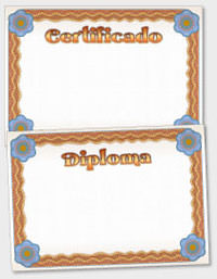 platilla de certificado o diploma TAT045