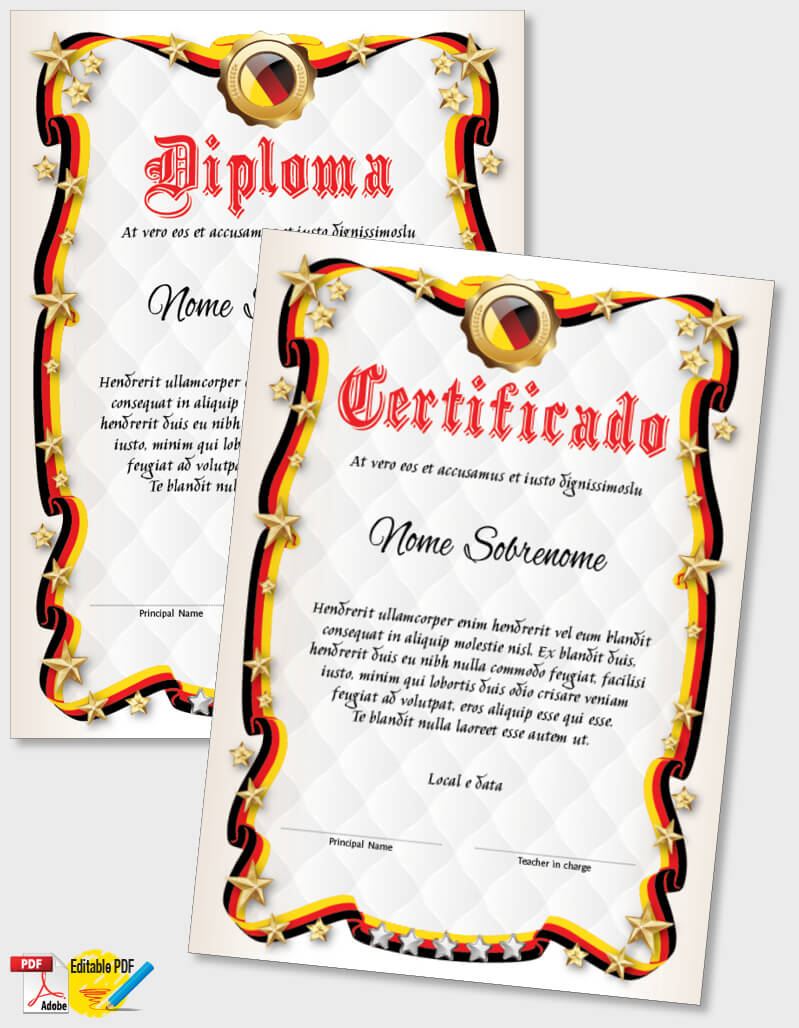 Certificado ou Diploma modelo iPDF071