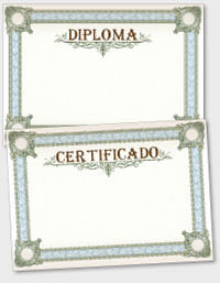 platilla de certificado o diploma TAT005