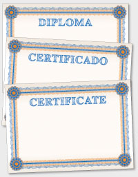 platilla de certificado o diploma TAT006