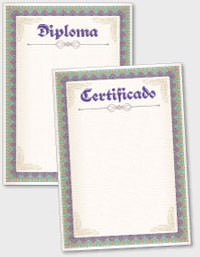 platilla de certificado o diploma TAT007