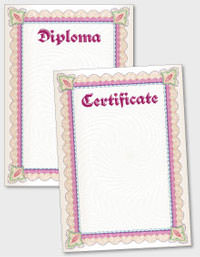 template de certificado ou diploma TAT012