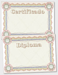 platilla de certificado o diploma TAT016