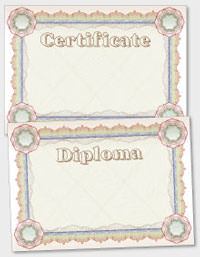 template de certificado ou diploma TAT016