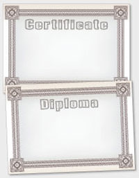 template de certificado ou diploma TAT017