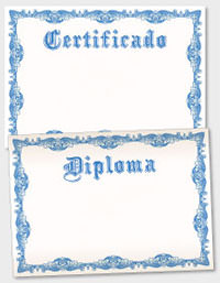 platilla de certificado o diploma TAT019