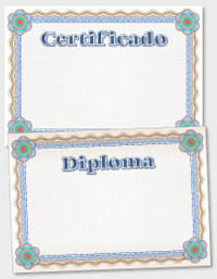 template de certificado ou diploma TAT020
