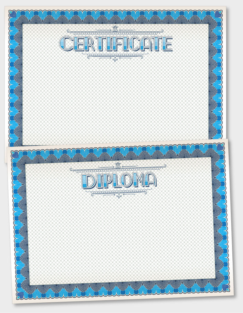 Certificate template 031
