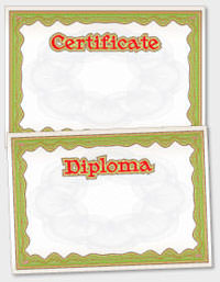 template de certificado ou diploma TAT050