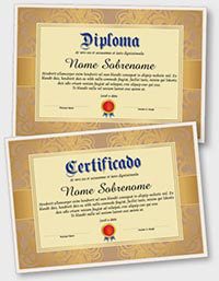 Certificado ou diploma interativo iPDFPT000