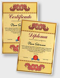 Certificado ou diploma interativo iPDFPT000