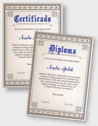 Certificado o Diploma Interactivo iPDFES000