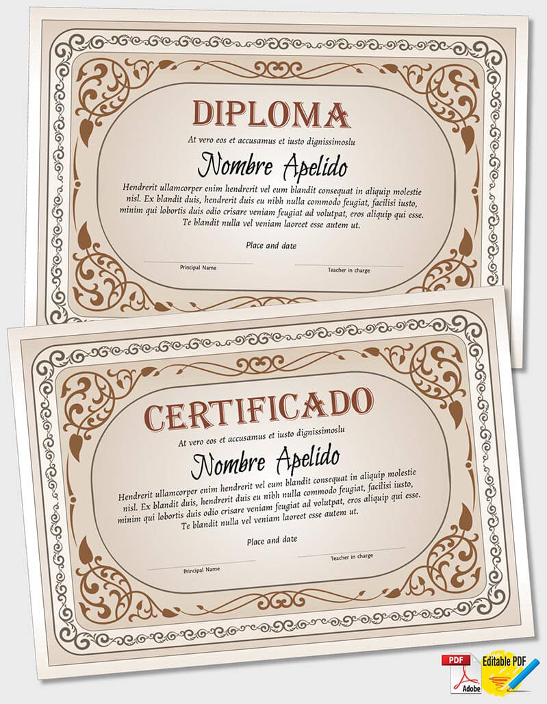 Plantilla de Certificado iPDF065