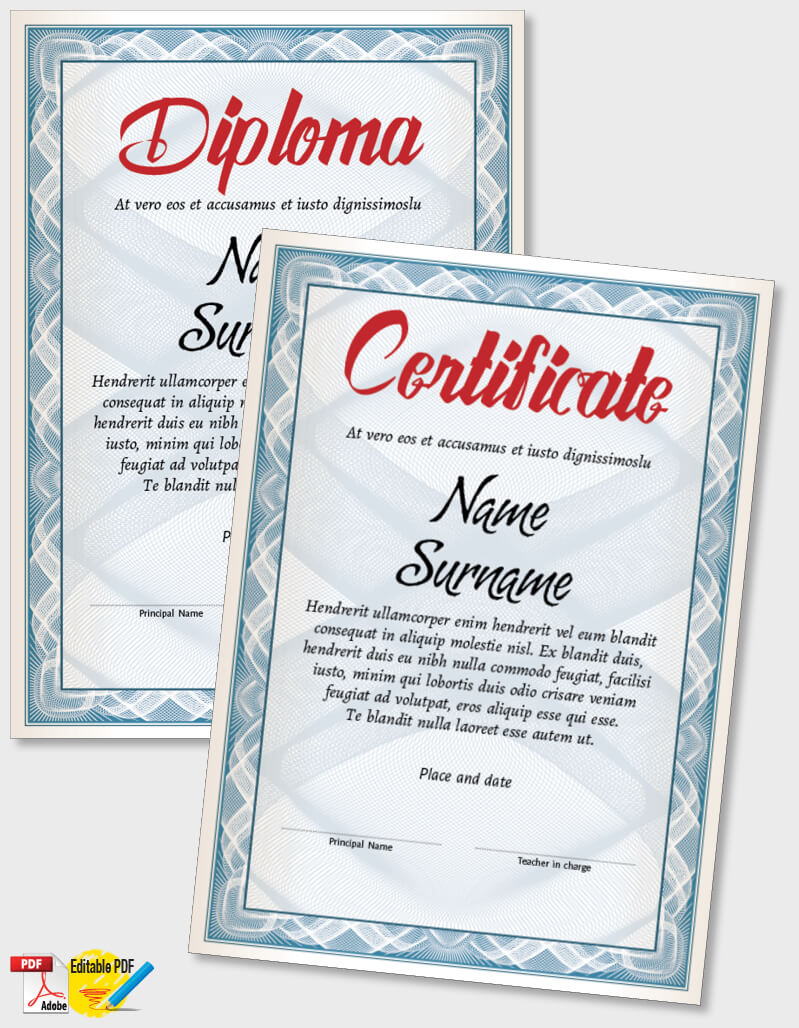 Certificate Template iPDF070