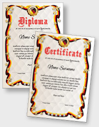 Interactive certificate or diploma iPDFPT071