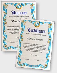 Interactive certificate or diploma iPDFPT072