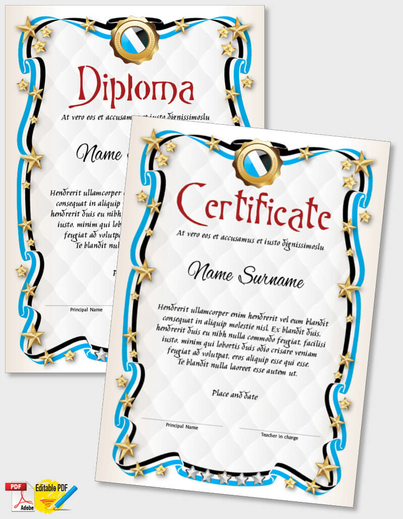 Certificate Template iPDF077