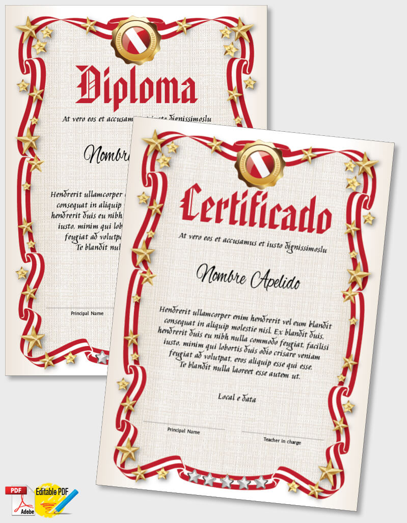 Certificado ou Diploma modelo iPDF080