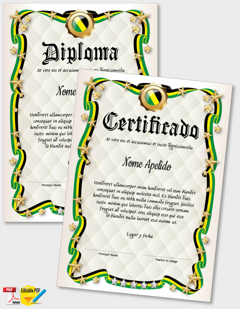 Plantilla de Certificado iPDF083