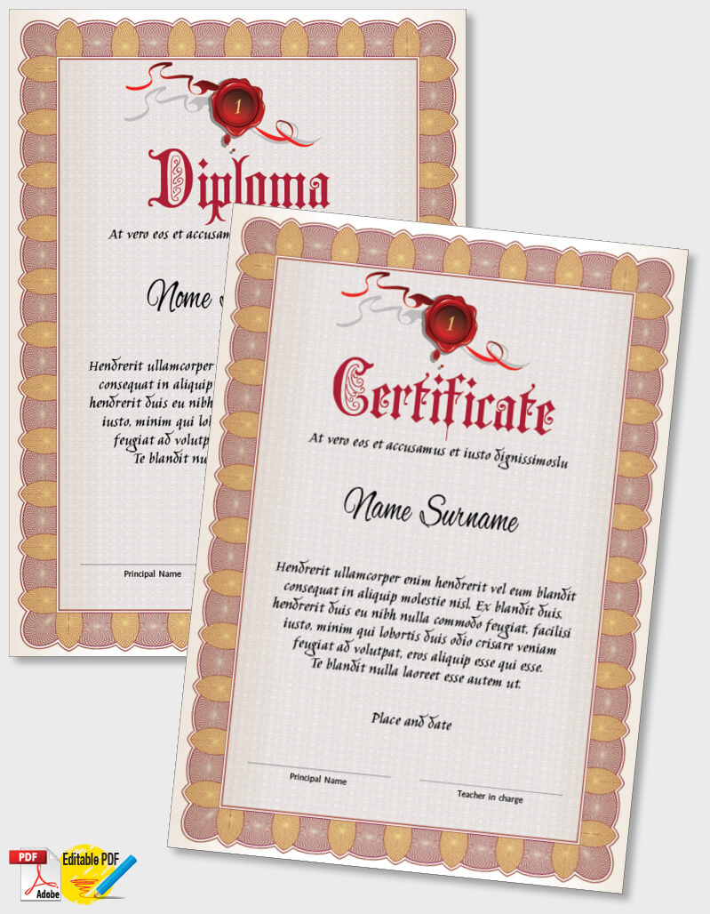 Certificate Template iPDF085