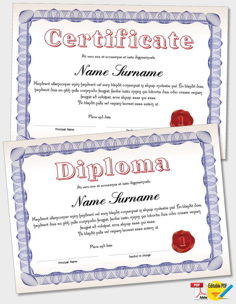 Certificate Template iPDF087