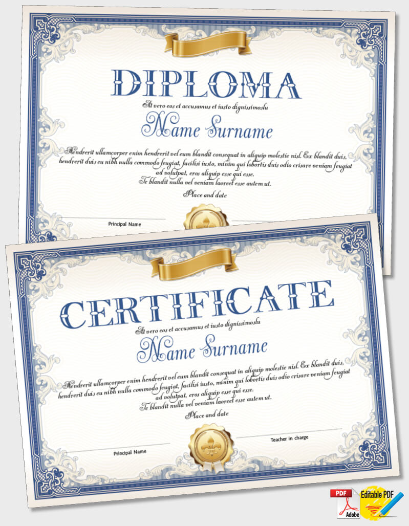 Certificate Template iPDF091
