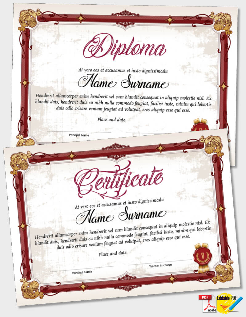 Certificate Template iPDF094