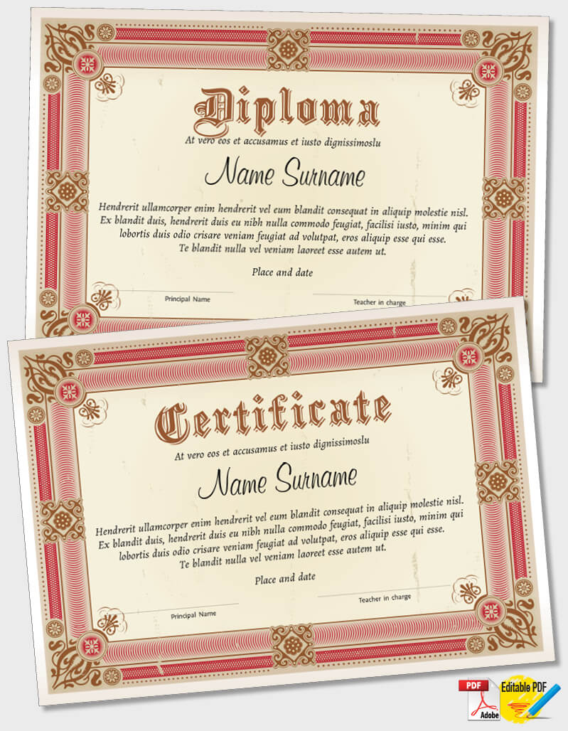 Certificate Template iPDF096