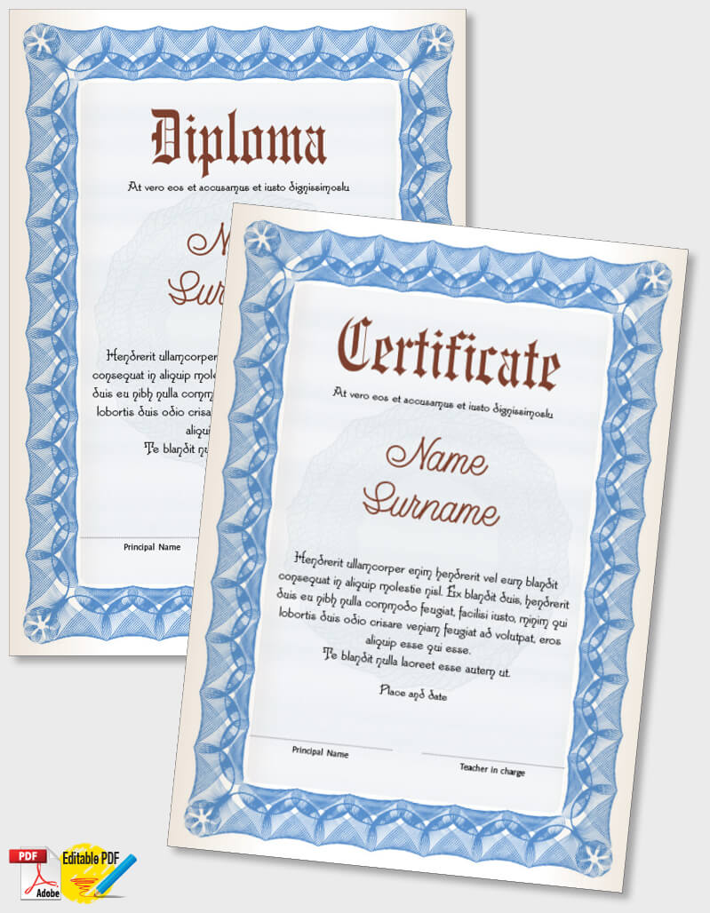 Certificate Template iPDF098