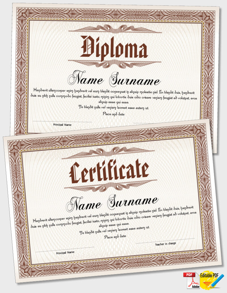 Certificate Template iPDF100