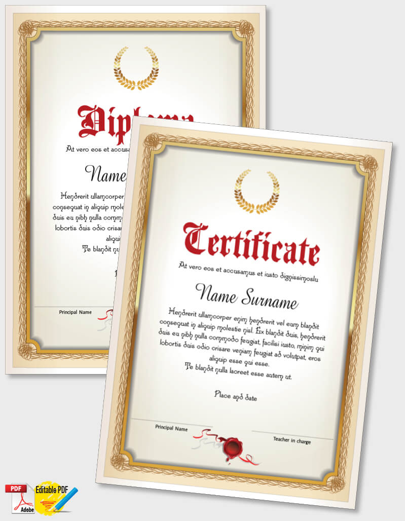 Certificate Template iPDF101