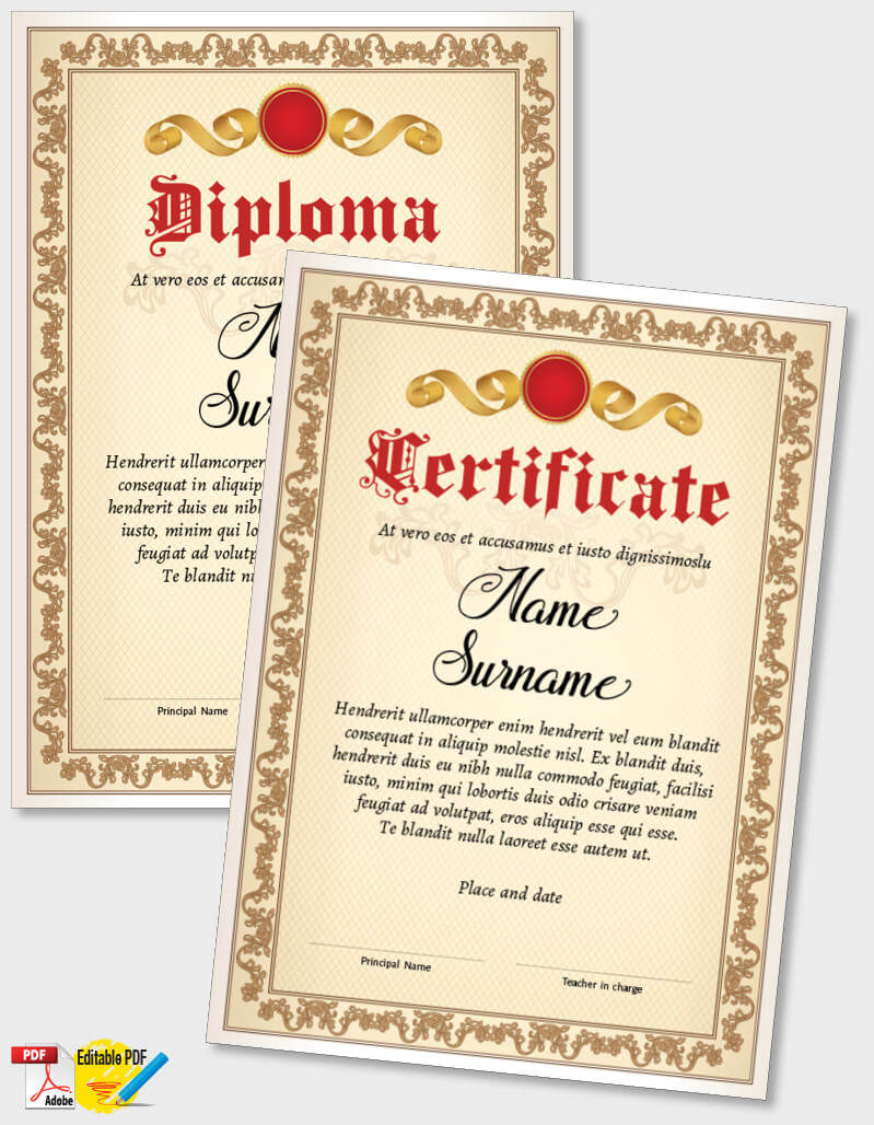 Certificate Template iPDF102