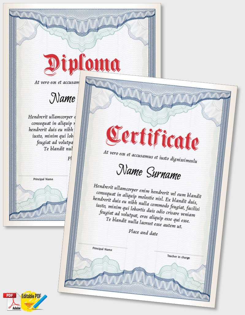 Certificate Template iPDF105