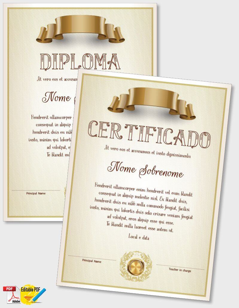 Certificado ou Diploma modelo iPDF114