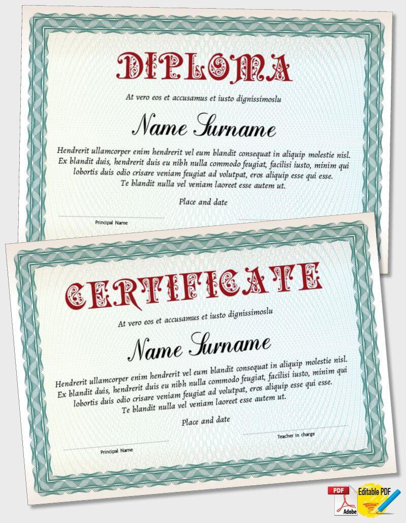 Certificate Template iPDF118