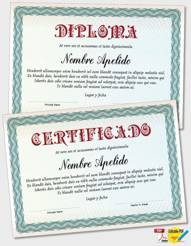 Plantilla de Certificado iPDF118