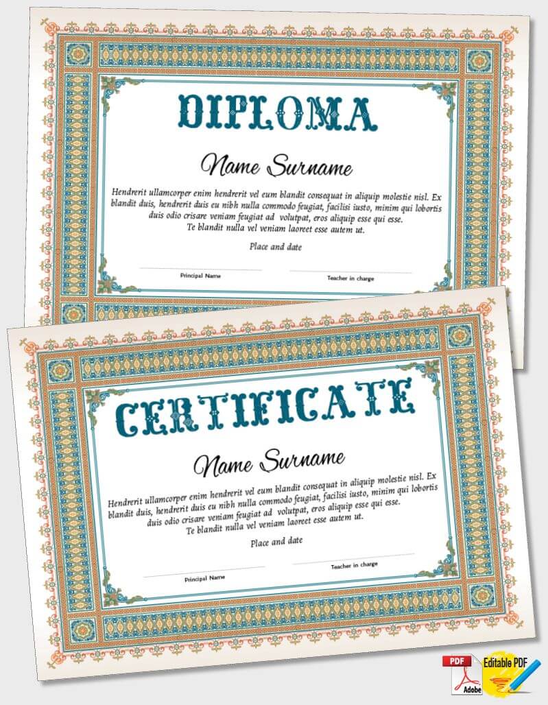 Certificate Template iPDF123