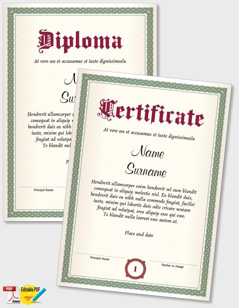 Certificate Template iPDF129