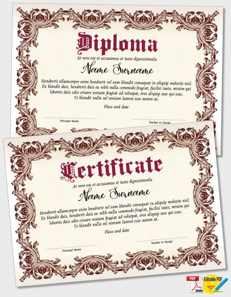 Certificate Template iPDF136