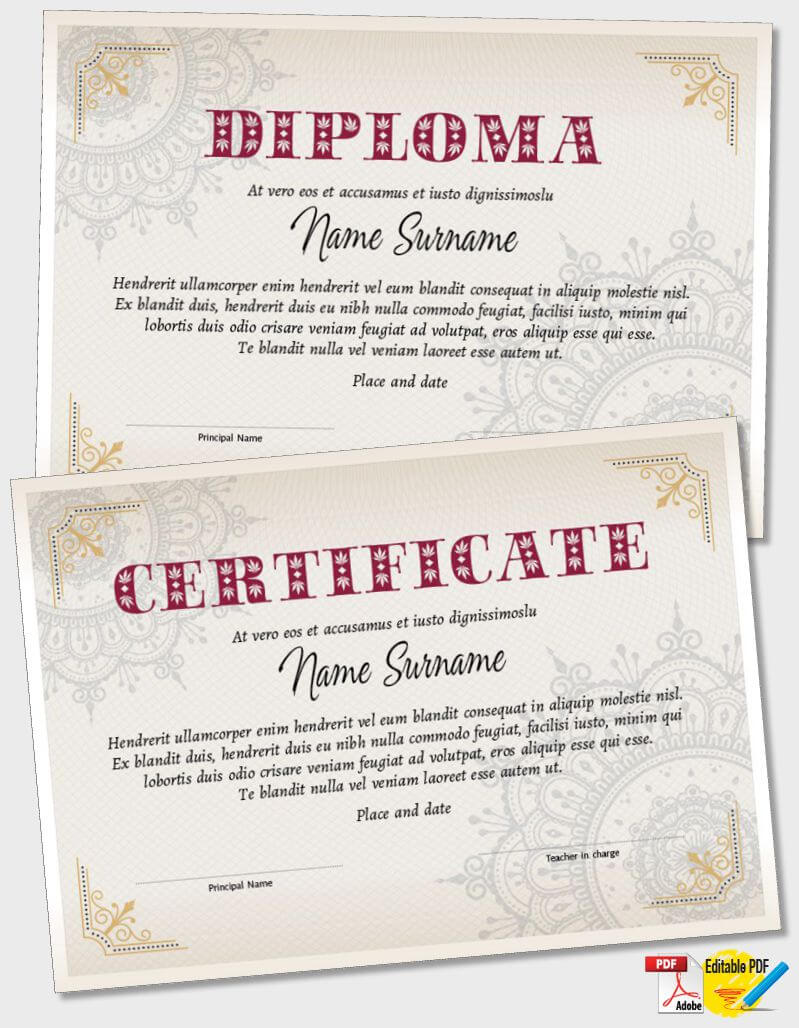 Certificate Template iPDF138