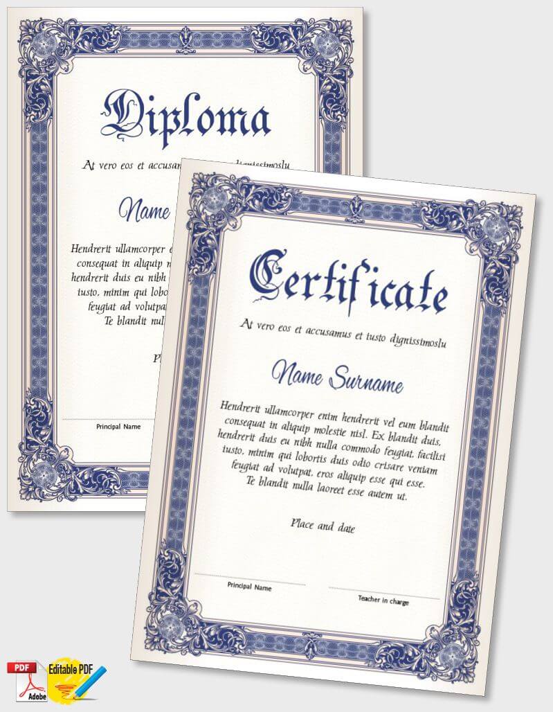 Certificate Template iPDF148